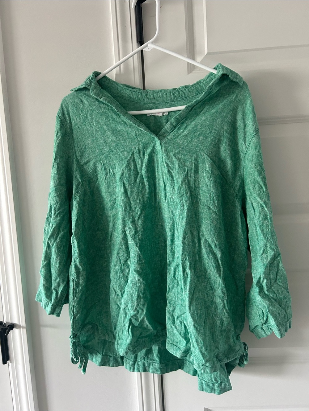 Isaac Mizrahi Seafoam Green V-Neck Tunic